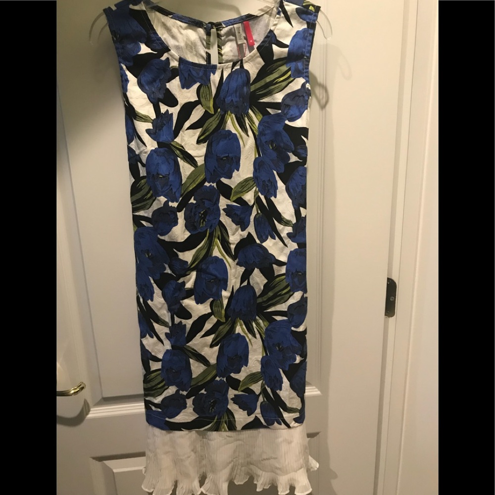 Maternity Blue Floral Dress